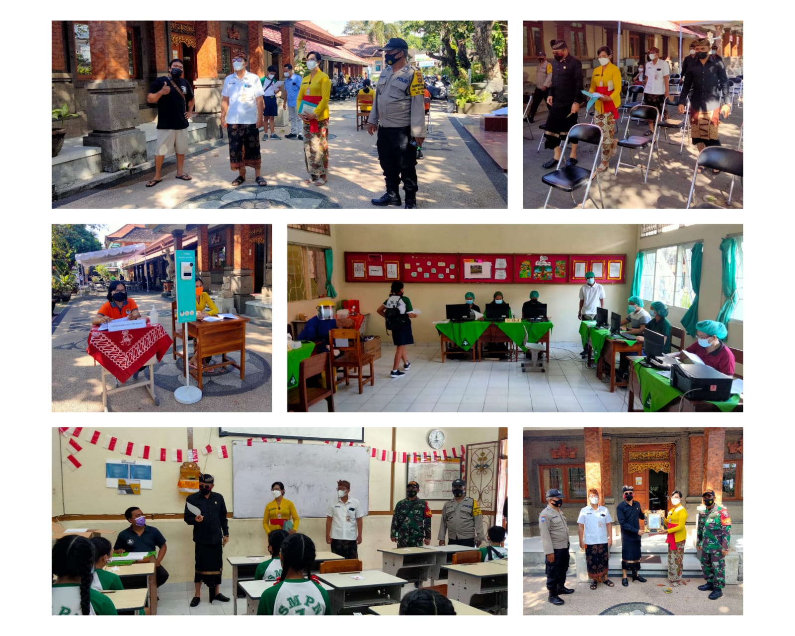 MONITORING PELAKSANAAN VAKSINASI DI SMPN 1 DENPASAR