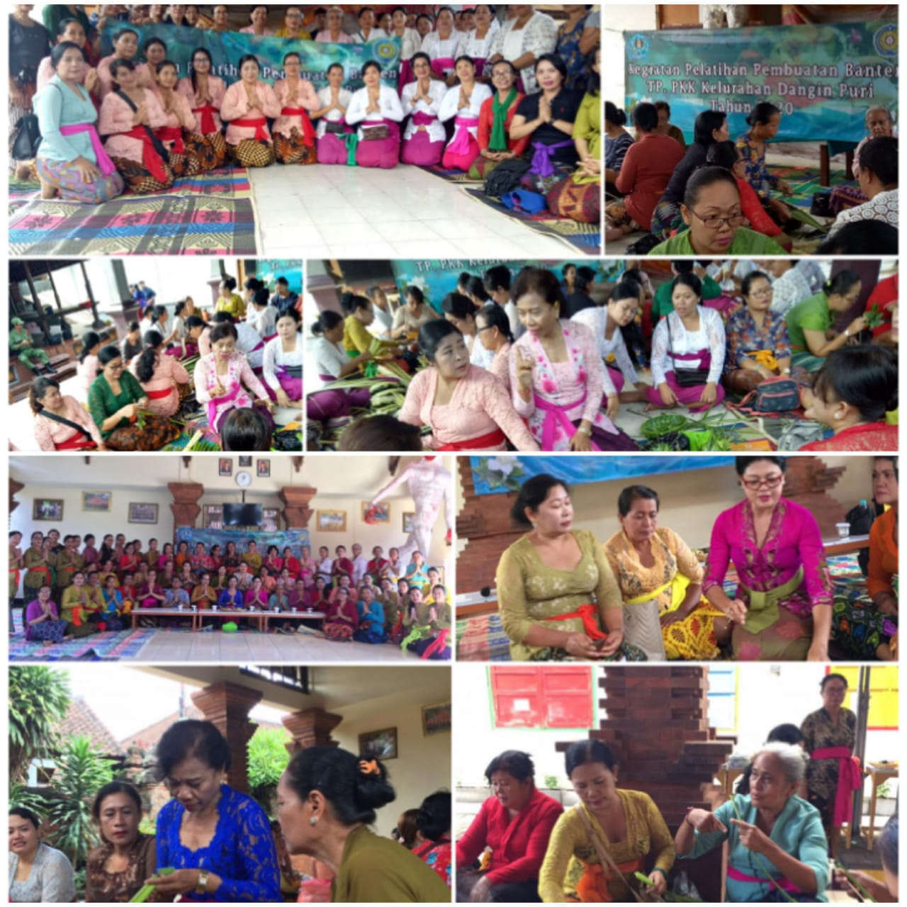 PELATIHAN BANTEN TP PKK KELURAHAN DANGIN PURI TAHUN 2020