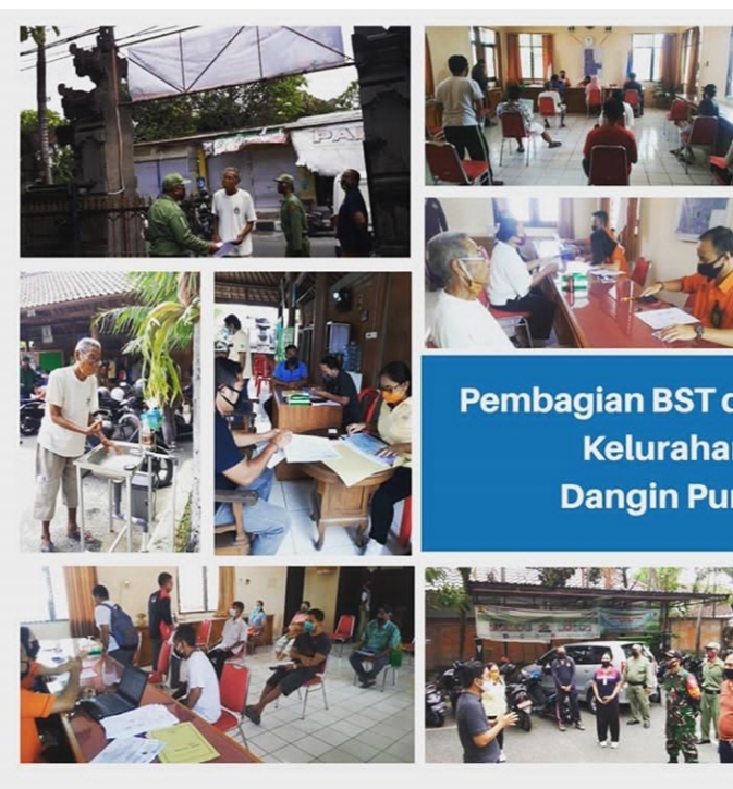 PEMBAGIAN BST DI KELURAHAN DANGIN PURI